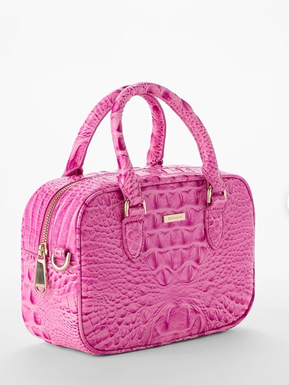 Brahmin Candy Pink Mara Leather Satchel Handbag NWT - Picture 10 of 12